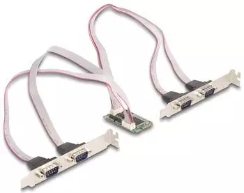DeLock Mini PCIe I/O Full Size 4x Seriell RS-232 (95278)