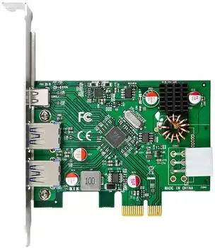 InLine PCIe-Schnittstellenkarte 2x USB-A, 1x USB-C PD3.0, 5Gbit/s (76661M)
