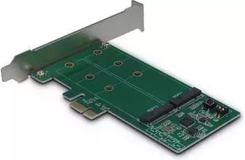 Inter-Tech KCSSD4 PCIe x1 auf 2x M.2 SATA Adapterkarte RAID 0/1/JBOD (88885381)