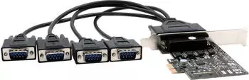 Exsys EX-46024 PCIe-Karte 4x RS-232 seriell (EX-46024)