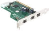 DeLock PCI Card > FireWire B 3 Port (IEEE 1394b) mit Schraubanschluss (89212)