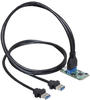 DELOCK MiniPCIe I/O PCIe Full Size 1 x 19 Pin USB 3.0 Pin Header inkl. USB 3.0...