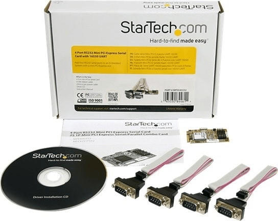 StarTech 4 Port Seriell RS232 Mini PCI Express Karte (MPEX4S552)