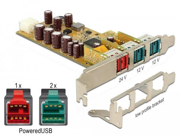 DeLock PCIe PoweredUSB 2.0 (89655)