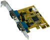 Exsys® 2S PCIe Serielle RS-232 Karte (MosChip Chip-Set)
