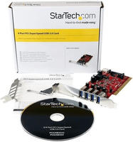 4 Port PCI SuperSpeed USB 3.0 Adapter Card mit SATA / SP4 Strom