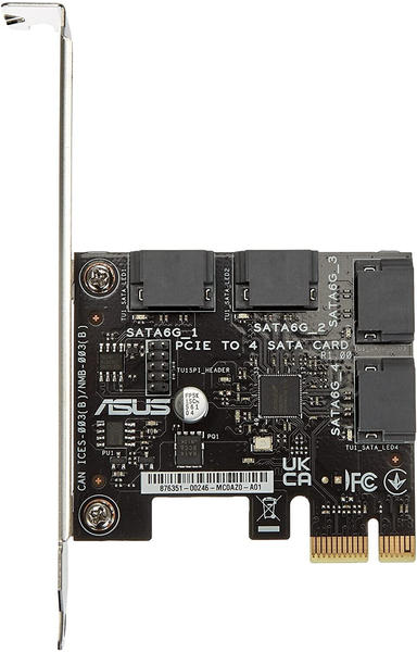 Asus PCIe To 4 SATA Card