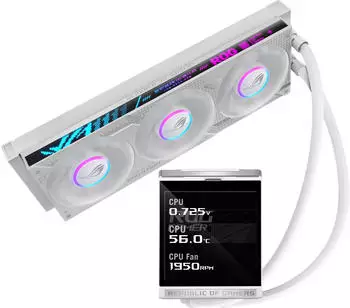 ASUS ROG Strix LC IV 360 ARGB LCD wei&szlig;