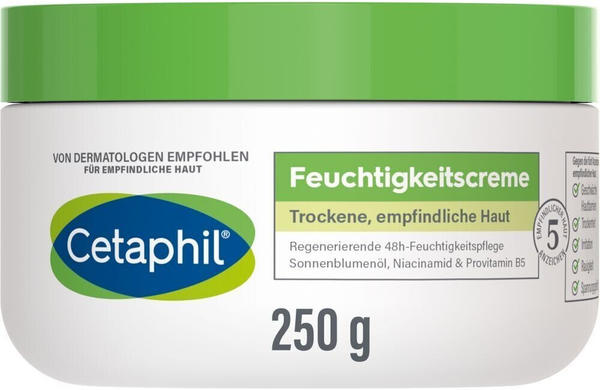 Cetaphil Feuchtigkeitscreme für trockene, empfindliche Haut (250g)