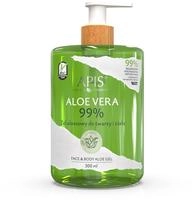 APIS NATURAL ALOE VERA, Aloe Vera Gel f&uuml;r Gesicht und K&ouml;rper - 99% 300 ml