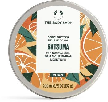 The Body Shop Satsuma (1x 200ml) Moisturiser with Shea Butter Body for Normal Skin 96H Nourishing Moisture Sweet Zesty Scent Vegan Formula