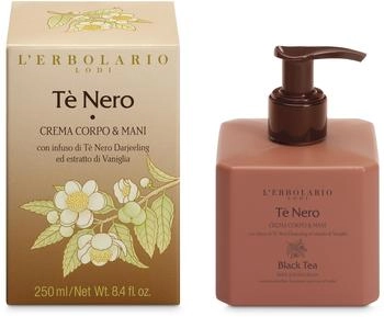 L'Erbolario Moisturizing Body and Hand Cream with Black Tea 250 ml