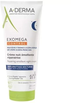 A-Derma Exomega Control Repairing Emollient Night Cream regenerating cream against itching (200 ml)