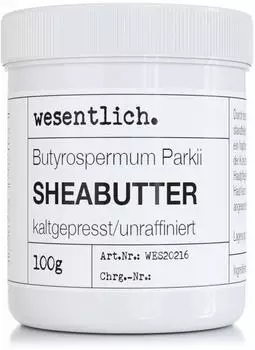 wesentlich. Sheabutter kaltgepresst 100 g
