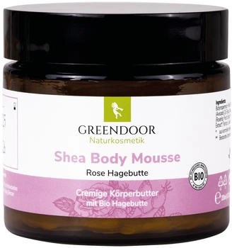 Greendoor Shea Body Mousse Rose 200 ml