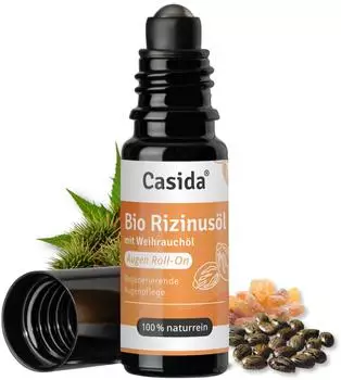 Casida Bio Rizinusöl kaltgepresst für Haut, Haare & Wimpern 10 ml