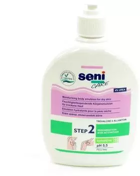 TZMO Seni Care 4 % Urea Feuchtigkeitsspendende Körperemulsion
