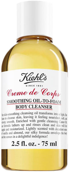 Kiehl’s Körperpflege Crème de Corps Smoothing Oil-to-Foam Body Cleanser (75ml)