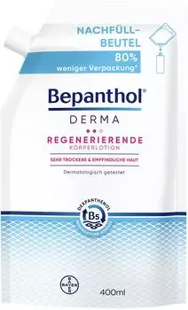 Bayer Bepanthol Derma Regenerierende Körperlotion Nachfüllbeutel (400ml)
