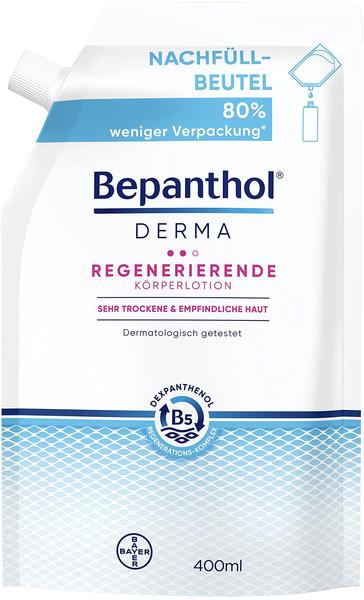 Bayer Bepanthol Derma Regenerierende Körperlotion Nachfüllbeutel (400ml)
