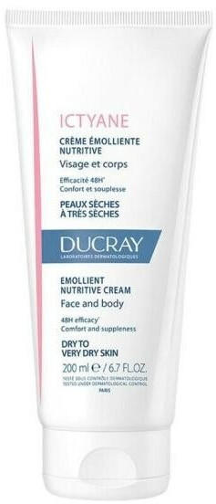 Ducray Ictyane Emollient Nutritive Anti-Dryness Face & Body Cream (200ml)