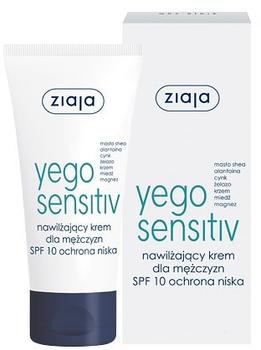 Ziaja Yego Sensitiv beruhigende und hydratisierende Creme für Herren SPF 10 (50ml)