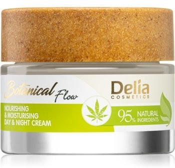 Delia Cosmetics Botanical Flow Hemp Oil nährende Feuchtigkeit spendende Creme (50ml)