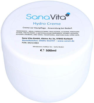 Sana Vita Hydro Creme (500ml)
