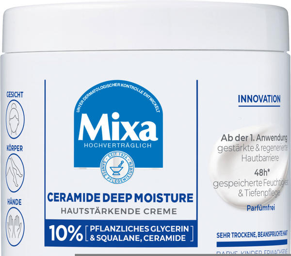Mixa Pflegecreme Ceramide Deep Moisture, 400 ml