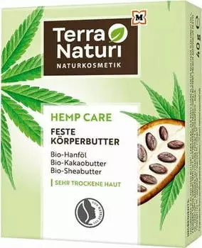 Terra Naturi Hemp Care Feste Körperbutter (40 g)