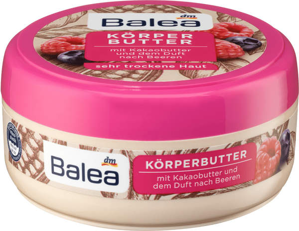 Balea Körperbutter mit Kakaobutter und Beerenduft (200 ml)