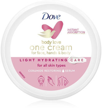 Dove Body Love leichte Creme für Körper und Gesicht (250ml)