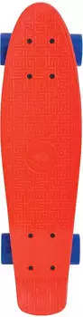 Schildkröt Retro Skateboard PP-Kunststoff-Deck rot ABEC7 (510702)