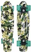 SCHILDKR&Ouml;T Retro Skateboard Free Spirit Camouflage Polypropylen (PP), Deck 560...