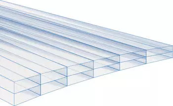 Gutta Polycarbonat Hohlkammerplatte bronze 200 x 98 cm 16 mm
