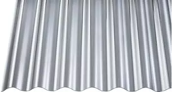 Gutta Polycarbonat Wellplatte Sinus 76/18 gerillt anthrazit 5000 x 900mm Elefantenplatte