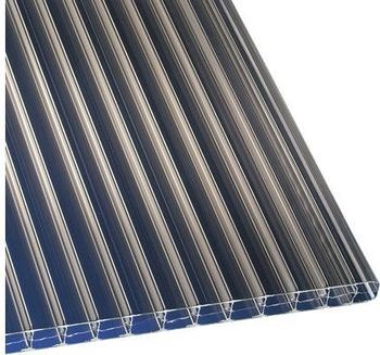 Gutta Polycarbonat Hohlkammerplatte bronze 2000 x 1200 x 16mm