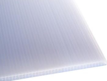 Gutta Polycarbonat Hohlkammerplatte weiß opal 2500 x 980 x 25mm