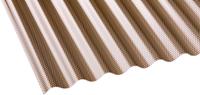 Gutta Acryl Wellplatte Sinus 76/18 Wabe bronze 3000 x 1045 x 3mm