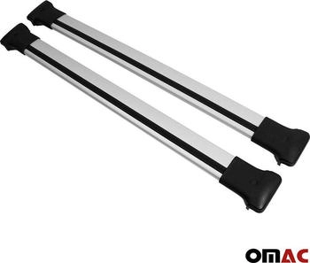 OMAC Dachreling + für VW T5 T6 Transporter Multivan Kurzer Alu Grau 4X