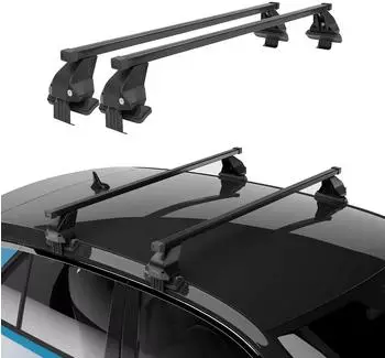 F.lli Menabo Dachträger Querträger Stahl für Hyundai i10 (2017-2019), schwarz (A056174)