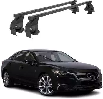 F.lli Menabo Dachträger für Mazda 6 (2012-2017), Stahl, schwarz, 2-teilig