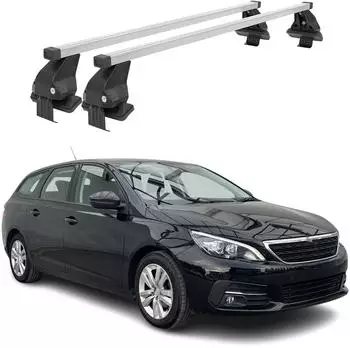 F.lli Menabo OMAC Dachträger Stahl für Peugeot 308 SW/Kombi 2013-2025, 50kg, grau (G000811)