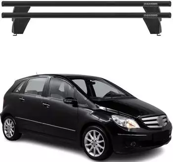 F.lli Menabo OMAC Dachträger Mercedes B-Klasse W245 2005-2011, Aluminium, schwarz (A052384)