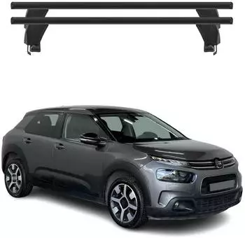 F.lli Menabo Dachträger für Citroën C4 Cactus 2018-2024, Alu, schwarz, 50kg (A051934)