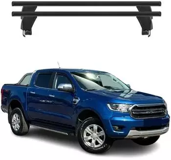 F.lli Menabo Dachträger für Ford Ranger DoubleCab 2011-2022, Aluminium, schwarz (A052118)