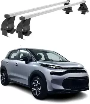 F.lli Menabo Grundträger für Citroën C3 Aircross 2017-2024, Stahl, grau, 2-teilig (G009380)