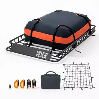 VEVOR Dachkorb 1371x864x102mm, 90,72kg, mit wasserdichter Tasche