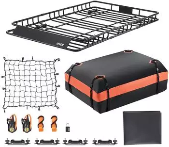 VEVOR Dachtr&auml;gerkorb 1625x990x105mm 113,4kg mit wasserdichter Gep&auml;cktasche