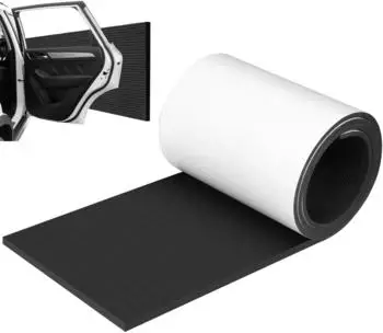 AiQInu Garagen-Wandschutz 20 cm x 2 m schwarz-gelb (EVA Bumper Rolls-20cmx2m)